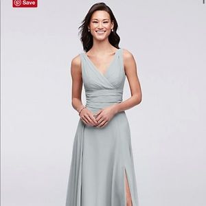 David’s bridal bridesmaid dress Mystic Gray